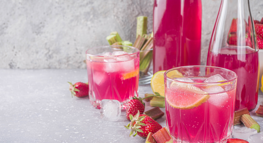 Rhubarb lemonade